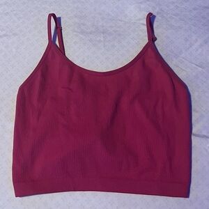 Bozzolo Pink Cropped Tank Top